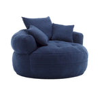 Round Lazy Sofa Chair ?C White/Blue/Grey/Yellow/Orange/Rose Red/Navy/Green, Single & Couple Seat