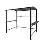 Buitenpaviljoen met grilloverkapping van 5 ft x 8 ft, stalen frame, barbecuebeschutting
