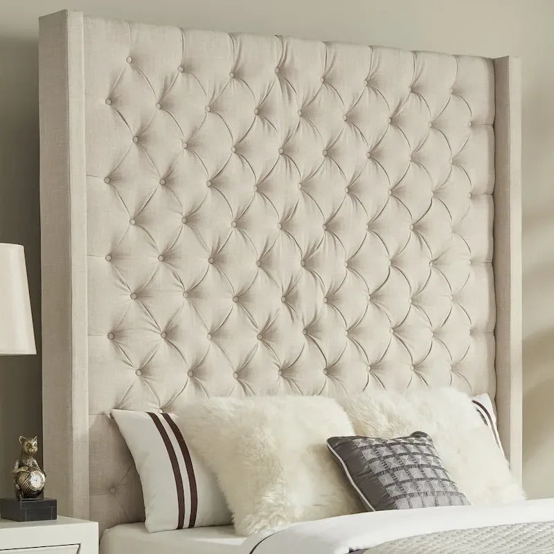 Naples-Kopfteil mit Knopfheftung und Wingback-Design, nur von iNSPIRE Q Artisan
