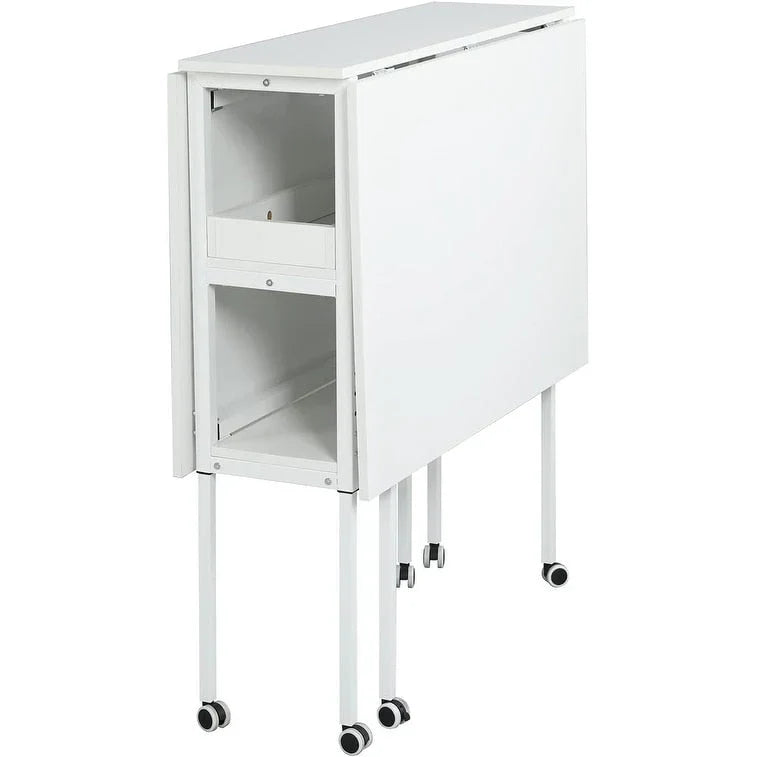 Table de bricolage réglable en hauteur avec étagères de rangement, table de découpe pliante mobile pour bureau à domicile, salle de couture ou atelier créatif