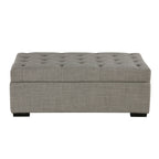 Opvouwbare slaapbank, poef van 49,6 inch met opvouwbare slaapbank, converteerbare slaapplaats met traagschuimmatras en gecapitonneerd ontwerp