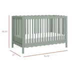 Babyletto Swell 4-in-1 Convertible Crib with Toddler Bed Conversion Kit