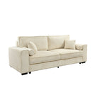 Roomfitters Large Sofa Bed with Storage, Modern 3 Seater Couch Furniture, Upholstered Back Sofa for Small Spaces