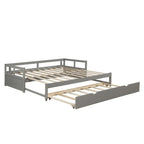 Ausziehbares Tagesbett mit Ausziehbett, hölzernes Tagesbett mit Ausziehbett
