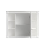 Meuble-lavabo moderne de salle de bains de 36 po avec vasque sur plan, armoire à miroir, 2 portes et 2 tiroirs
