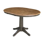 36 Round Extension Dining Table With 4 Madrid Chairs