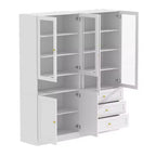 Vitrine bibliothèque-organiseur de garde-manger Famapy Combo à portes vitrées