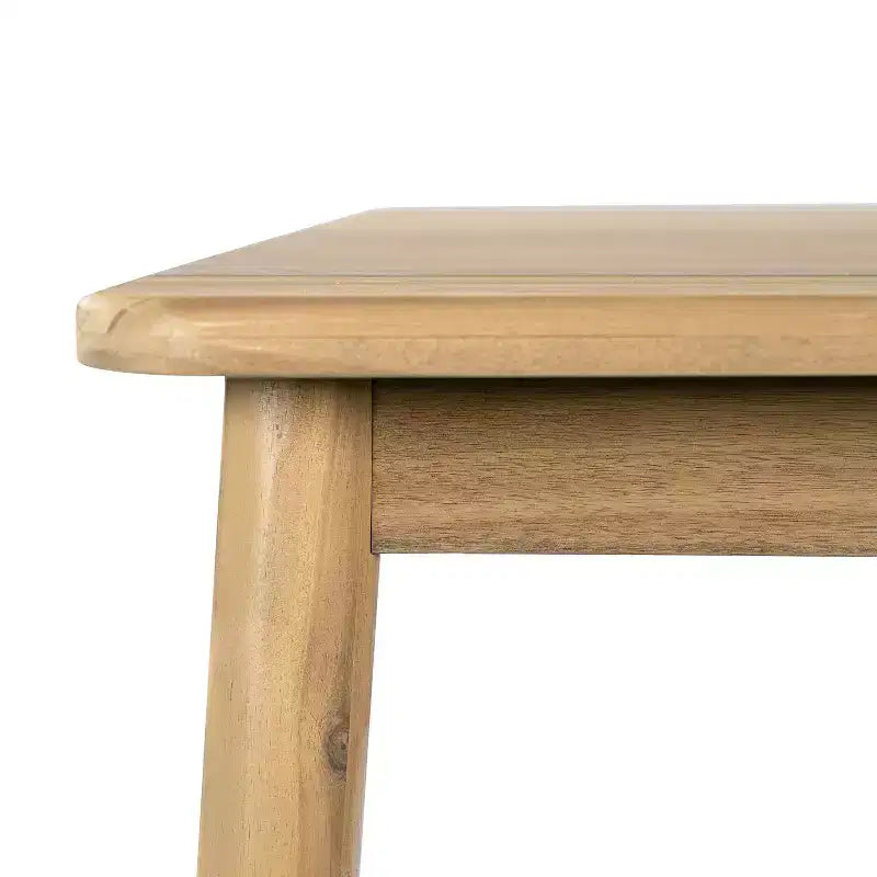 Christopher Knight Home Irene rustieke 9-delige eethoek voor buiten van acaciahout met stoelen met gebogen rugleuning en kussens