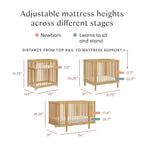 Lit bébé convertible Babyletto Pogo 8-en-1 avec kits de conversion pour toutes les étapes