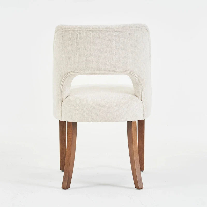 Ensemble de 4 chaises de salle à manger rembourrées en tissu