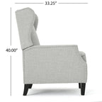 Fauteuil inclinable à dossier haut avec mécanisme à pression, rembourré, style classique, meuble d’appoint pour le salon