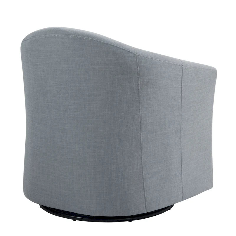 Ensemble de 2 fauteuils tonneau pivotants modernes rembourrés, fauteuils d’appoint pour salon