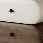 Modern Two-Tone Bedside Table with Storage Drawers