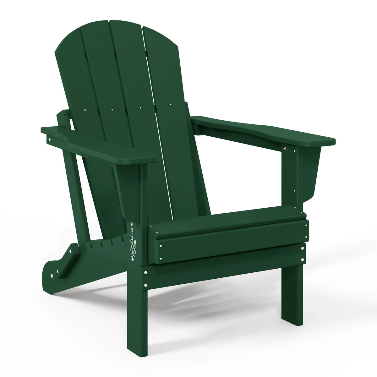 Fauteuil Adirondack pliant d’extérieur pour terrasse Polytrends Laguna, résistant à la décoloration et à toutes les conditions météorologiques