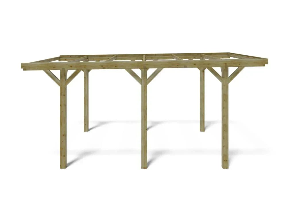 Carport – grüner Autounterstand