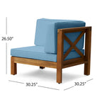 Brava 6-teiliges Outdoor-Set aus Akazienholz von Christopher Knight Home