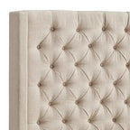 Naples-Kopfteil mit Knopfheftung und Wingback-Design, nur von iNSPIRE Q Artisan