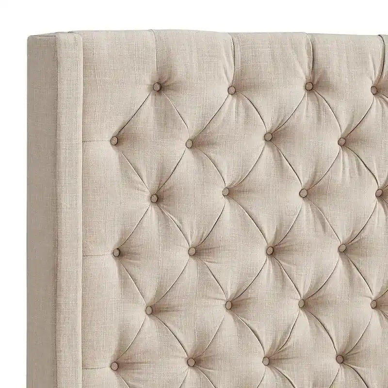 Naples-Kopfteil mit Knopfheftung und Wingback-Design, nur von iNSPIRE Q Artisan