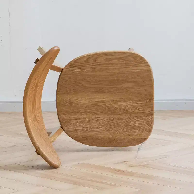 MAYEERTY set van 4 eetkamerstoelen van massief hout, natuurlijke houten stoelen voor keuken, eetkamer of woonkamer