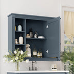Meuble-lavabo moderne de salle de bains de 36 po avec vasque sur plan, armoire à miroir, 2 portes et 2 tiroirs