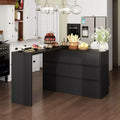 Buffet bahut intelligent pivotant/extensible avec 6 tiroirs, plateau extensible, tapis antidérapant, table à manger pivotante, garde-manger îlot de cuisine