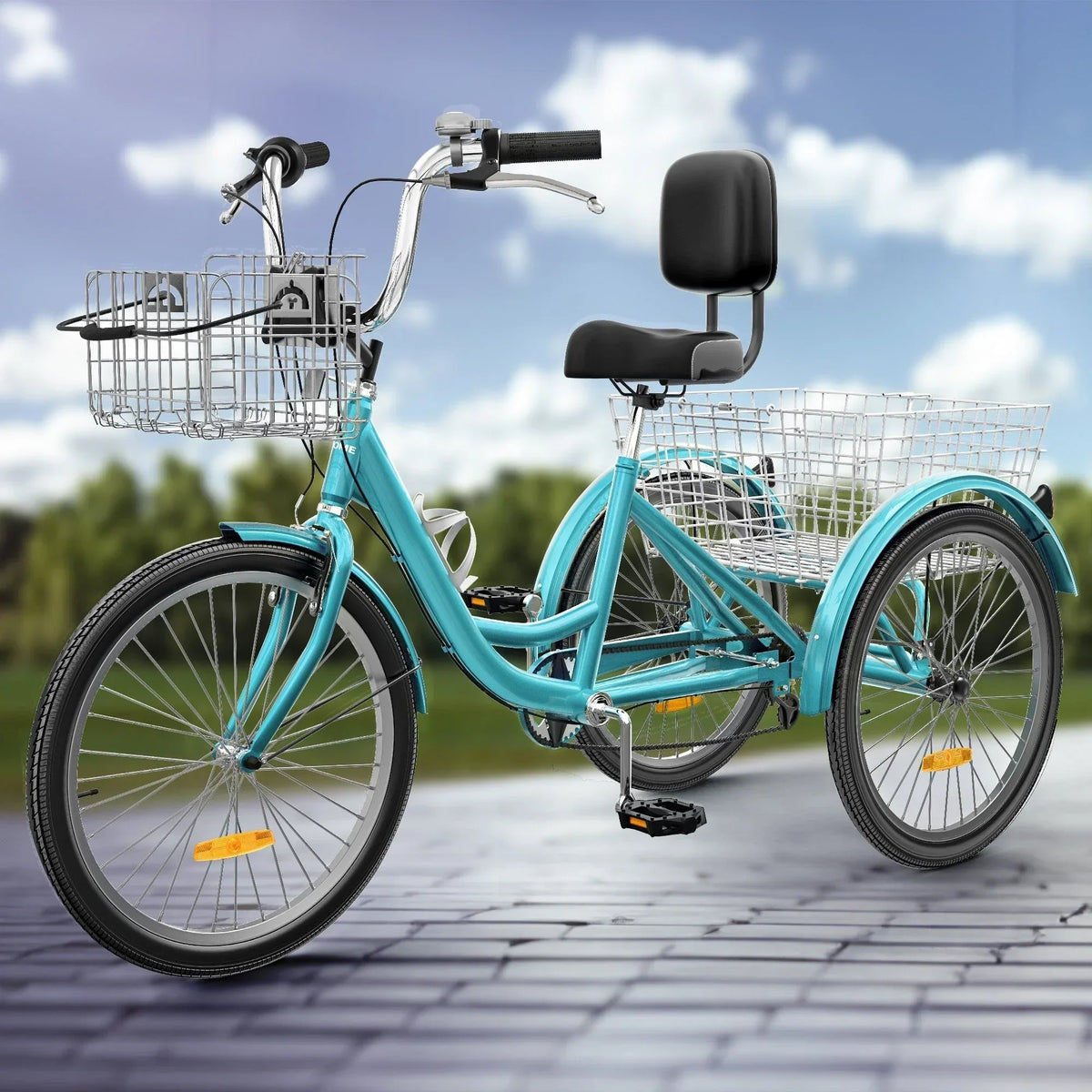 26-inch driewielige fiets voor volwassenen met 7 versnellingen