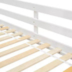 Twin Size House-Shaped Loft Bed, Wood Playhouse Loft Bed with Ladder & Guardrails for Kids