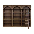 94-teiliges traditionelles hohes Bücherregal-Set, Stratton-Kollektion, Braun – Martin Furniture
