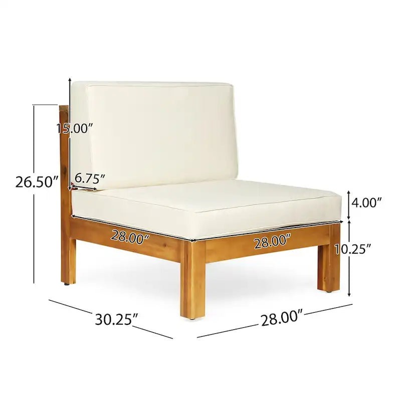 Brava 6-teiliges Outdoor-Set aus Akazienholz von Christopher Knight Home