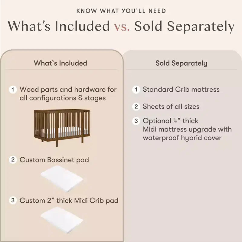Lit bébé convertible Babyletto Pogo 8-en-1 avec kits de conversion pour toutes les étapes