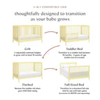 Babyletto Swell 4-in-1 Convertible Crib with Toddler Bed Conversion Kit