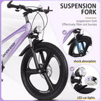 NAYSAYE 20-Zoll-Mountainbike für Kinder mit 7-Gang-Schaltung und Rahmen aus Magnesiumlegierung für Jungen und Mädchen von 8 bis 12 Jahren, 57.09*21.65*29.92