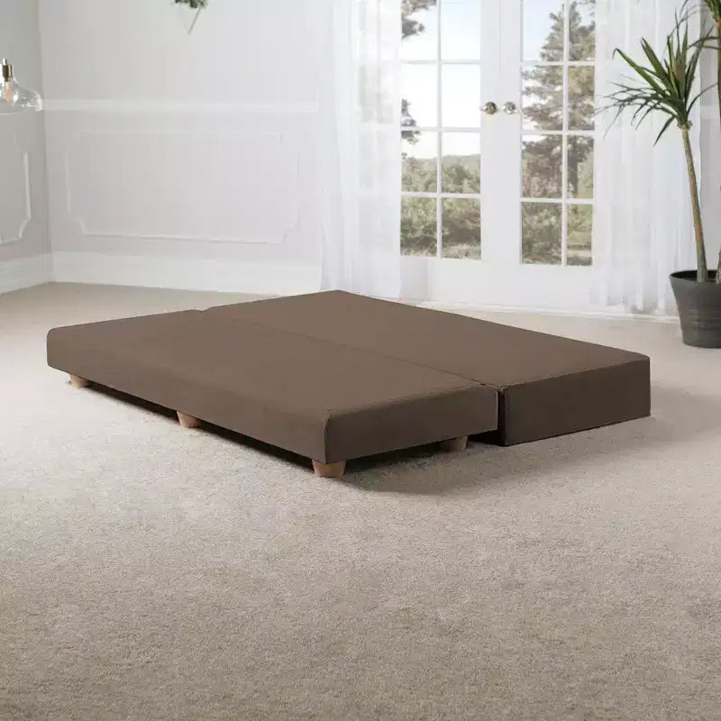 Tagesbett / ausklappbares Schlafsofa in Queen-Size – Microvelours