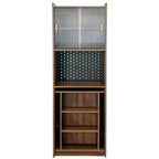 GDFStudio Sinclair Modern 36 Wood Folding Study Table with Storage
