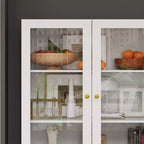 Vitrine bibliothèque-organiseur de garde-manger Famapy Combo à portes vitrées