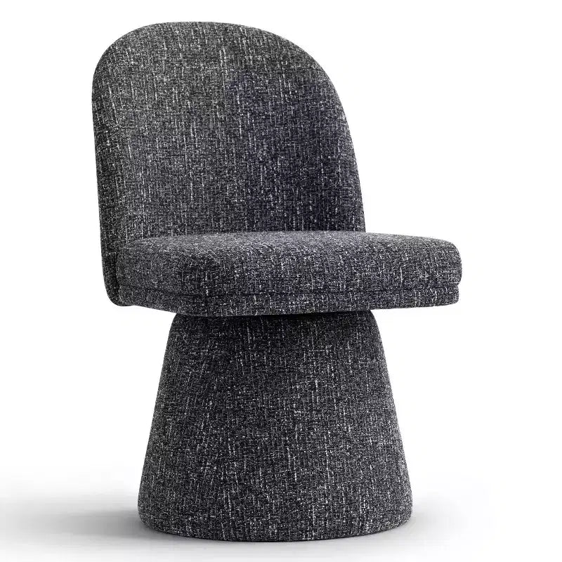 Set aus 6 modernen, um 360° drehbaren, armlehnenlosen Esszimmerstühlen mit Sockelbasis, eleganten Akzentstühlen für Küche, Esszimmer oder Büro – Panipeachy