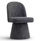 Set aus 6 modernen, um 360° drehbaren, armlehnenlosen Esszimmerstühlen mit Sockelbasis, eleganten Akzentstühlen für Küche, Esszimmer oder Büro – Panipeachy