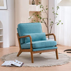 Moderner gepolsterter Akzentstuhl im Mid-Century-Stil