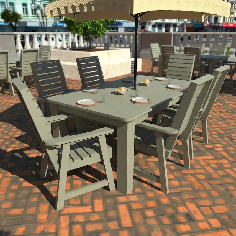 HIGHWOOD PROFESSIONAL 7-teiliges Garten-Ess-Set 42x72