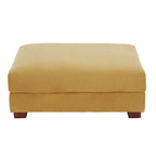 Pouf d’appoint moderne surdimensionné en tissu côtelé