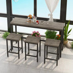 Ensemble de table de bar avec 3 tabourets