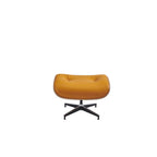 Leren loungefauteuil in mid-century-modern stijl, relaxfauteuil