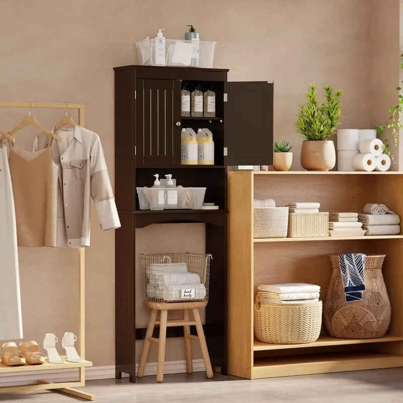 Armoire de rangement pour salle de bains, meuble de rangement pour toilettes, étagère de salle de bains au-dessus des toilettes, toilettes gain de place
