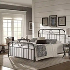 Black Metal Bed