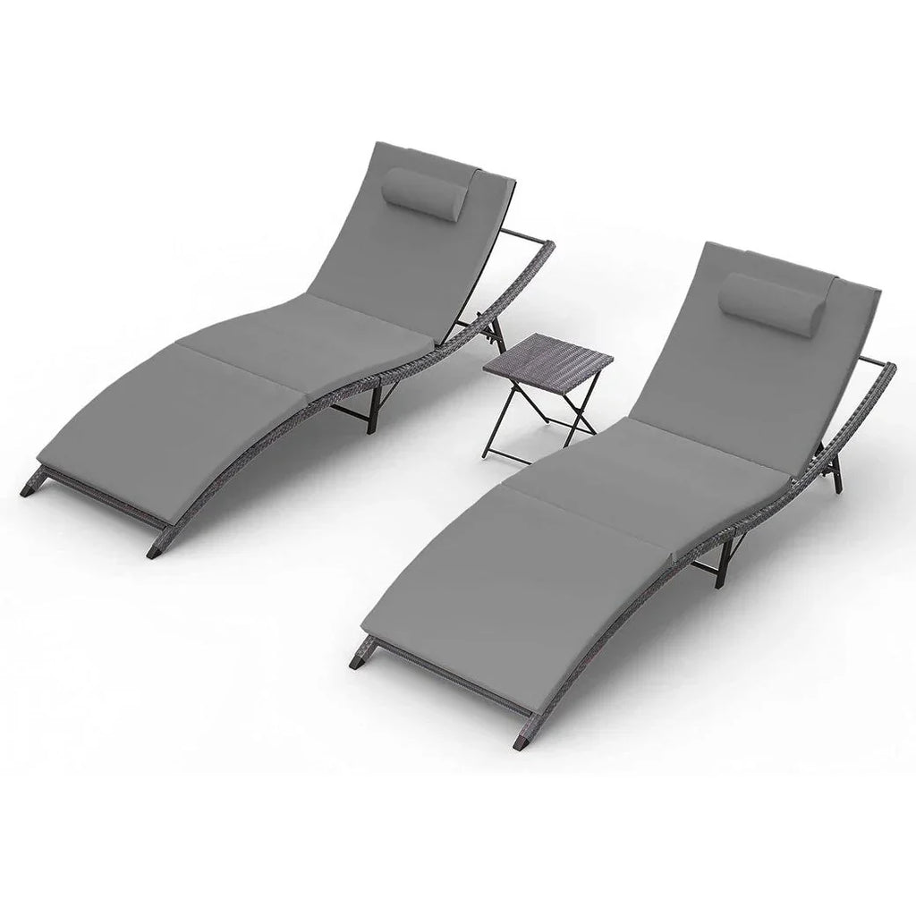 Kullavik 3-teiliges Outdoor-Loungesessel-Set
