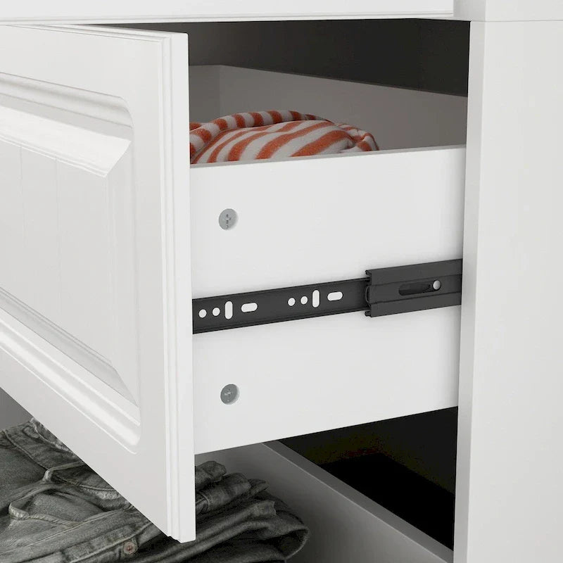 Armoire-penderie de 93,9/74,2 pouces de hauteur avec espace de suspension, tiroirs et rangements