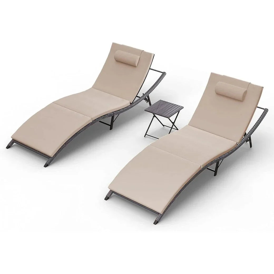 Kullavik 3-teiliges Outdoor-Loungesessel-Set