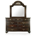 Ensemble traditionnel Vame de 2 pièces comprenant une commode à 9 tiroirs et un miroir, par Furniture of America