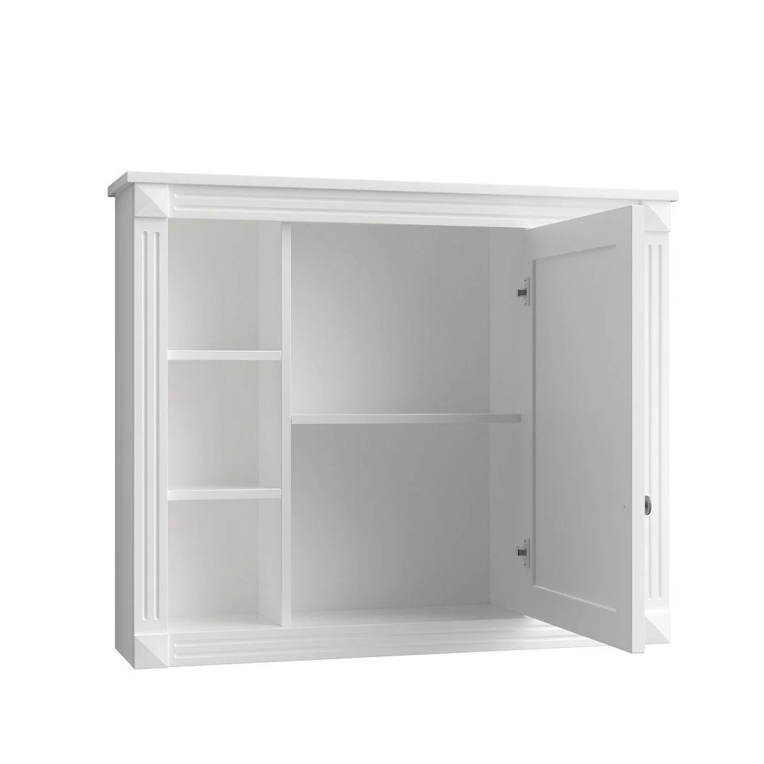 Meuble-lavabo moderne de salle de bains de 36 po avec vasque sur plan, armoire à miroir, 2 portes et 2 tiroirs