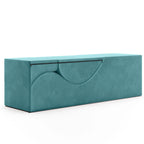 Avana Kami verstellbare Chaiselongue / Yoga und Massage – 2-in-1-Sitzhocker mit verborgenem ausklappbarem Yoga-Loungesessel, Mikrovelours – N/A